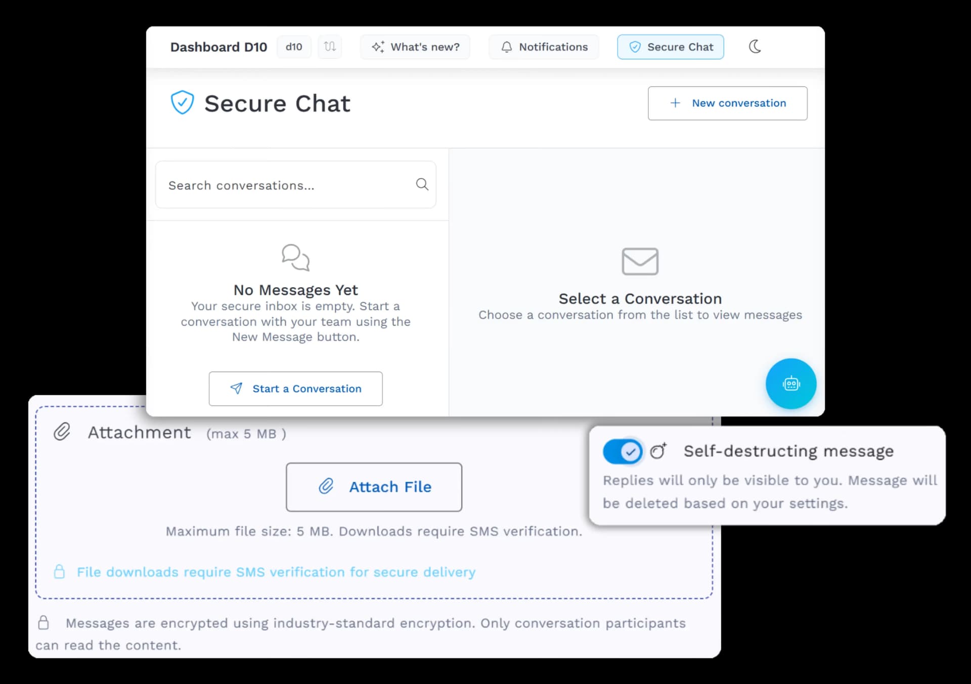 Secure Chat feature