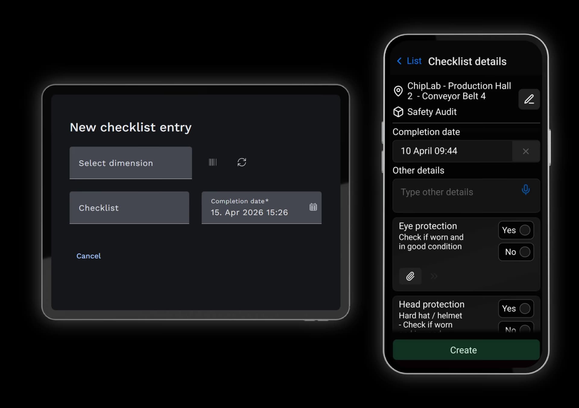Checklists feature
