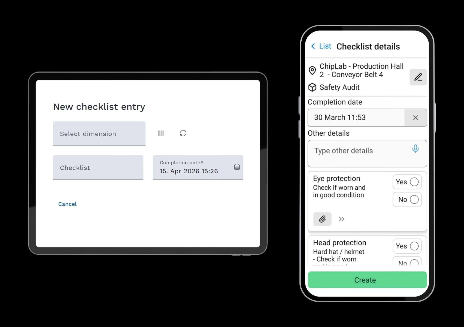 Checklists feature