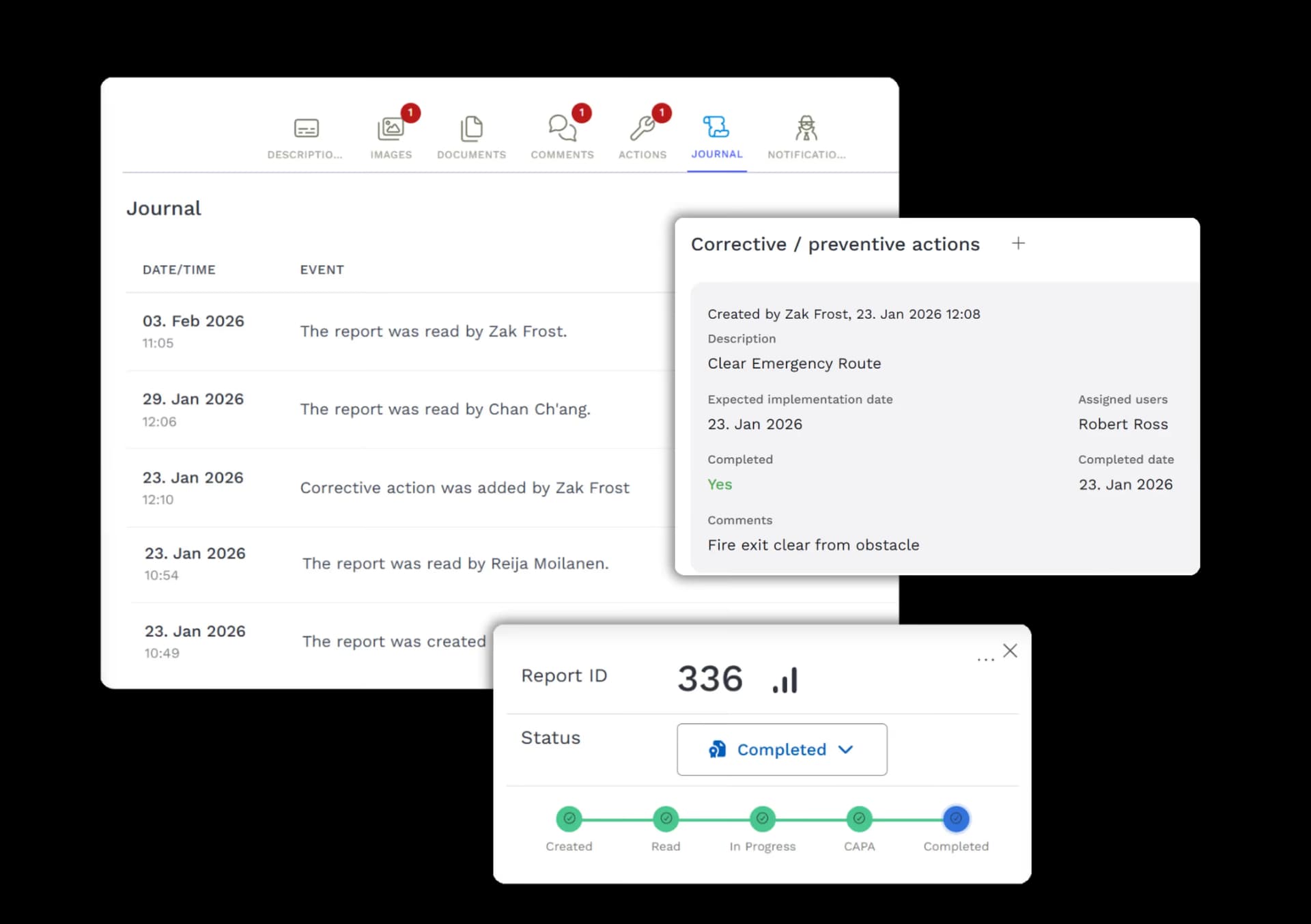 Audit tracking